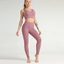 2 Pcs Women Seamless Yoga Set Breathable Sports Bra High Waist Leggings Push Up Yoga Pants Gym Fitness Running Sportswear 2024 - buy cheap