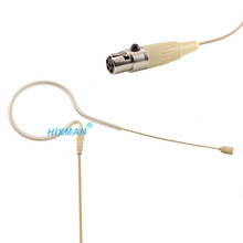 HIXMAN-auriculares de un solo oído omnidireccionales para EM1-SM, auriculares con micrófono para Lectrosonics SM LM serie UM, sistema inalámbrico TA5F, color Beige 2024 - compra barato