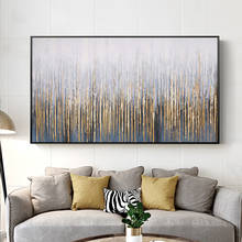 Hand-painted Oil Painting Abstract Nordic Gold Light Luxury Living Room Backdrop Paintings Decorative Painting Modern Restaurant 2024 - buy cheap