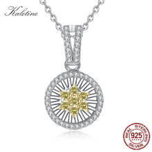 KALETINE-collar de plata de ley 2018 con Circonia cúbica, colgante de plata de ley 925, con zirconia cúbica, para mujeres 2024 - compra barato