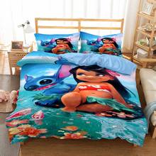 Disney Cartoon Lilo & Stitch Bedding Sets Luxury Disney Duvet Cover Set Home Textiles Kids Children Teen Bedspread Bedroom Decor 2024 - buy cheap