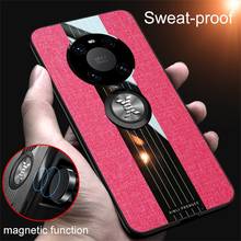 Funda trasera Original delgada para Huawei Mate 40 Pro Plus 5G Mate40 40pro Mate40Pro Prime, funda de teléfono con soporte de anillo de Metal 2024 - compra barato