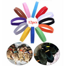 12 Pcs/Set Puppy Newborn Pets Identify Collars Adjustable Nylon Small Pet Dog Collars Kitten Necklace Whelping Puppy Collars 2024 - buy cheap
