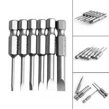 6Pcs/Set 50mm 2.0-6.0mm Flat Head Slotted Tip Screwdrivers Bits A0KF 2024 - buy cheap