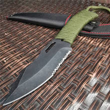 Охотничий нож с фиксированным лезвием, тактический нож, прямой нож для охоты на открытом воздухе, Повседневная переноска для выживания на открытом воздухе, кемпинга и повседневного использования 2024 - купить недорого