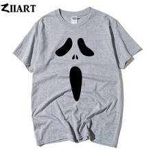 Skrik The Scream Face Edvard Munch/хлопковая футболка с короткими рукавами с рисунком тыквы и фонариком для мальчиков, летняя одежда ZIIART 2024 - купить недорого