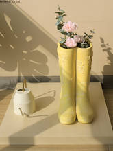 Creative art rain boots large flower pots umbrella storage rack outdoor garden decoration art vase 2024 - buy cheap