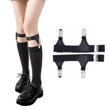 1 par preto feminino ajustável garters suspensórios elásticos evitar meias de cair meias meias para acessórios femininos 2024 - compre barato