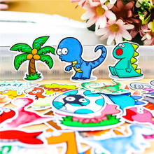 34 Pcs/lot Cartoon dinosaur  life Decorative paper Sticker Decal For Phone Car Laptop Album diary Backpack Kids Toy 2024 - buy cheap