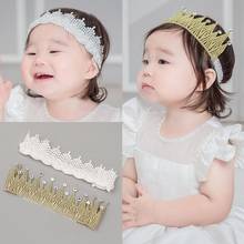 20pc/lot Korea Lace Flower Crown Head Band Hair Accessories Rhinestone Crown Headband for Grils Hair Band Hair Bow Princess 2024 - buy cheap