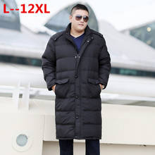 Thick Men's Jacket 12XL 10XL White Duck Down Warm Coat Quality And Comfortable Outerwear Winter men Long Coats Parka 2024 - buy cheap