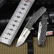 New Free Shipping M390 Powder Steel Outdoor Tactical Mini Folding Knife Titanium alloy TC4 Camping Survival Small Hunting Knives 2024 - buy cheap