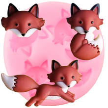 Animals Fox Silicone Keychains Molds Key Chain Polymer Clay Jewelry Pendant DIY Making Glitter Epoxy Resin Moulds 2024 - buy cheap