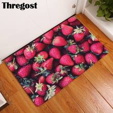 Alfombra 3D con estampado de frutas para peldaños de escalera, tapete pequeño para puerta interior, de espuma viscoelástica, para exterior, antideslizante 2024 - compra barato