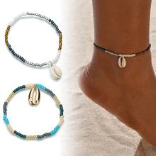 Summer Beach Anklet Handmade Fashion Natural Shell Decor Beaded Foot Chain Charm Anklet Bohemian Women Girls Jewellery 2024 - buy cheap