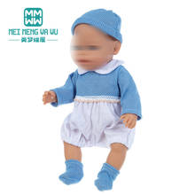 Baby clothes for doll fit 43 cm new born doll accessories Cartoon suits, knitted jumpsuits Down jacket Christmas gift 2024 - buy cheap