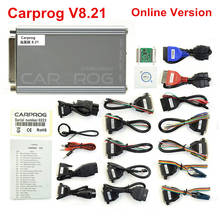 Carprog-herramienta de diagnóstico de coche, accesorio V8.21/10,93 en línea con keygen, con Chip ECU, Tunning, con 21 adaptadores, Iprog Pro V85 IMMO OBD2 2024 - compra barato