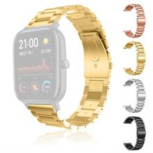 Pulseira de substituição de aço inoxidável, pulseira de relógio para huami amazfit gts, acessórios para relógio inteligente, acessório vestível #903 2024 - compre barato