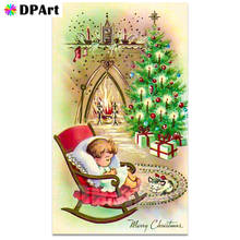 Алмазная картина полностью квадратная/круглая дрель Рождественский подарок для детей 5D Daimond вышивка крестом горный хрусталь L213 2024 - купить недорого