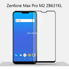 Закаленное стекло для телефона Asus Zenfone Max Pro ZB631KL полное покрытие клеем антибликовое Защитное стекло для экрана M2 ZB631KL 2024 - купить недорого