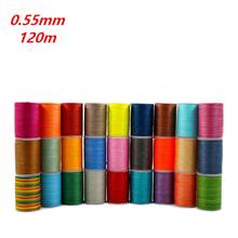 120m Waxed Thread round polyester diy Hand Knitting String Strap Necklace Rope Bead Sewing Craft for Leather Caft Stitching 0.55 2024 - buy cheap