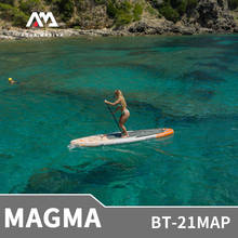 Aqua marina magma 2022 nova placa de surf eva antiderrapante leve 340cm sup inflável esportes aquáticos com corda de segurança BT-21MAP 2024 - compre barato