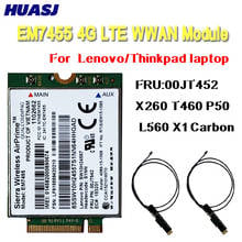 Huasj EM7455 Sierra inalámbrica FDD / TDD LTE, 4G, módulo Gobi6000 para Lenovo FRU: 00JT542, 01AX756, T460, T460p, L560, 260, P50 2024 - compra barato