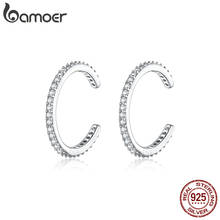bamoer 925 Sterling Silver Ear Cuff For Women Without Piercing Earrings Jewelry Earcuff Real Silver Fashion Jewelry SCE842 2024 - купить недорого