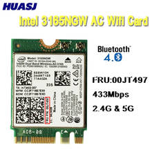 Huasj Intel 00JT497 3165NGW Wireless-AC Dual Band For Lenovo ThinkPad BT WiFi IBM Card Laptop NGFF Wlan E460 E560 2024 - buy cheap
