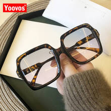 Yoovos-óculos de sol feminino, estilo vintage, grande, armação quadrada, retrô 2024 - compre barato