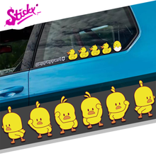STICKY Cute Small Duck Yellow Car Sticker Decal Window Windshield Decal Auto Motorcycle Laptop Trunk PVC Vinyl Stickers 2024 - buy cheap