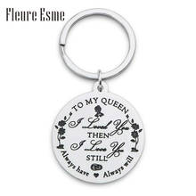 Valentines Wedding Day Gift Women Keychain for Wife Birthday Bride Girl Her Girls Daughter Marriage Chrismas My Queen Gift 2024 - buy cheap