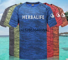 2020 Herbalife T-shirt Man Round Collar Short Sleeve Camouflage Couple Style Sports Fitness Square Dance Quick Dry T-shirt 2024 - buy cheap