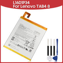Оригинальная запасная батарея 4850mAh L16D1P34 для Lenovo TAB4 8 ТБ-8504N/F Tablet PC TAB4 8 Plus батареи 2024 - купить недорого