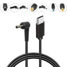 Convertidor USB tipo C PD, Cable de carga Universal para ordenador portátil, adaptador de corriente CC para Dell, Asus, Lenovo, Notebook, Cable de alimentación 2024 - compra barato