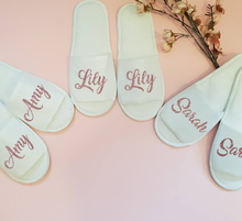 Zapatillas personalizadas con los dedos abiertos para dama de honor, para novia, boda, hermana de la novia 2024 - compra barato