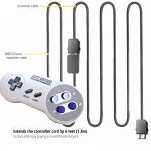 For Nintend SNES Classic Mini Controller For NES For Wi Controller Black 1.8M Gamepad Extension Cable Game Extender Cord 2024 - buy cheap