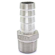3/4" BSPT Male Fit Hose I/D 20mm Hose Barbed 304 Stainless Steel Pipe Fitting Hose tail Connector 230 PSI 2024 - buy cheap