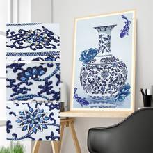 Classic Flower Diamond Painting Special Shape Diamond Embroidery Blue And White Porcelain Vase Home Decoration Arts And Crafts 2024 - buy cheap