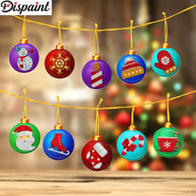Dispaint 10pcs DIY Diamond Painting Christmas Tree Pendant Drills Special Shape Diamond Embroidery Christmas Decorations Home 2024 - buy cheap