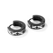 Pendientes de aro pequeños Punk para mujer y hombre, joyería de acero inoxidable, Huggie, accesorios de hip hop, regalo sencillo para chica 2024 - compra barato