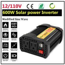 Solar Power Inverter 1200W 12V DC To 110V AC Modified Sine Wave Converter Charger Converter Steady Durable Vehicle Power Supply 2024 - buy cheap