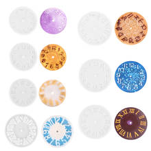 2 Size 7 Shapes Clock Silicone Casting Resin Molds For DIY Resin Clock Uv Epoxy Art Craft Handmade Jewelry Making 2024 - buy cheap