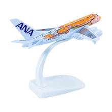 Aviões japão ana companhias aéreas a380 kala modelo de avião metal diecast aeronaves crianças dom collectible 2024 - compre barato