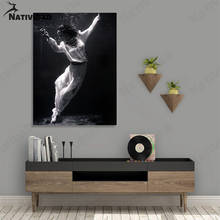 Vintage Pictures Canvas Prints Dancers Underwater Dancing Posters Wall Art Black and White Art Painting Home Decor Wall Posters 2024 - buy cheap