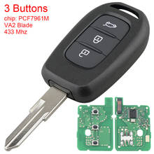 433MHz 3 Buttons Car Remote Key with PCF7961M Chip VA2 Blade for Renault Symbol Logan Sandero Trafic Dacia Duster Logan Sandero 2024 - buy cheap