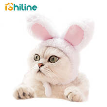 Funny Pet Dog Cat Cap Costume Warm Rabbit Hat New Year Party Christmas Cosplay Accessories Photo Props Headwear 2024 - buy cheap
