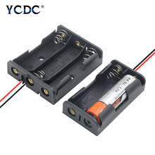 High Quality New AA Battery Holder Container For 1 2 3 4  8x AA Batteries Black ABS Plastic Storage Box Case With Wire Lead 2024 - buy cheap
