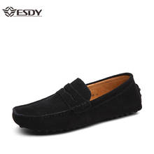 Summer Casual Shoes Men Leather Soft Loafers Shoes Men's Formal Shoes Lightweight Breathable Men's Flat Driving Shoes Big Size 2024 - buy cheap