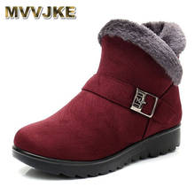 MVVJKEwinter short plush fur warm snow boots plus size platform ankle boots for women Zipper suede shoes for women freeE079 2024 - buy cheap